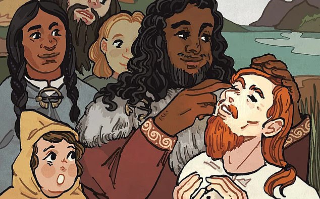 An ancient people living in Scotland have been depicted as black in a new children's book conceived to show youngsters the 'multicultural and diverse' origins of the country