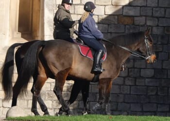 Andrew seen today in Windsor for first time since being stripped of royal titles