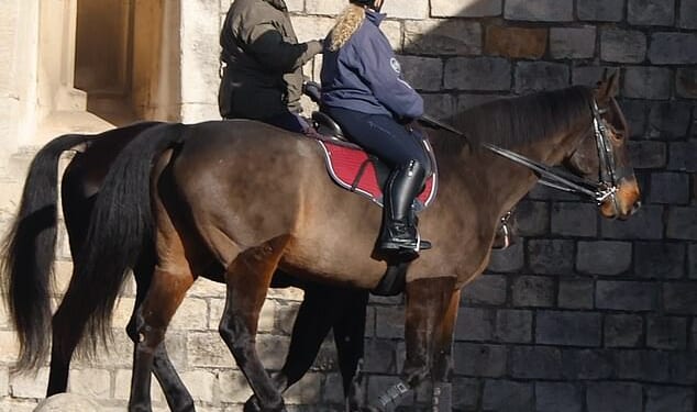 Andrew seen today in Windsor for first time since being stripped of royal titles