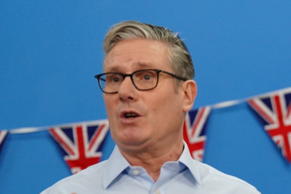 Prime Minister Sir Keir Starmer speaking next to Chancellor of the Exchequer Rachel Reeves.