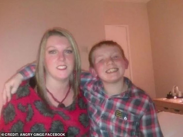 AngryGinge's mum opened up about seeing him sob on I'm A Celebrity (the two pictured when Ginge was younger)