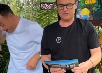 Ant McPartlin screams in horror after a rogue spider lands on him in hilarious behind-the-scenes moment on I'm A Celebrity