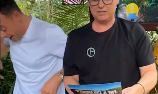 Ant McPartlin screams in horror after a rogue spider lands on him in hilarious behind-the-scenes moment on I'm A Celebrity