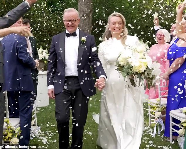 Anthony Albanese and Jodie Haydon tie the knot at The Lodge in Canberra