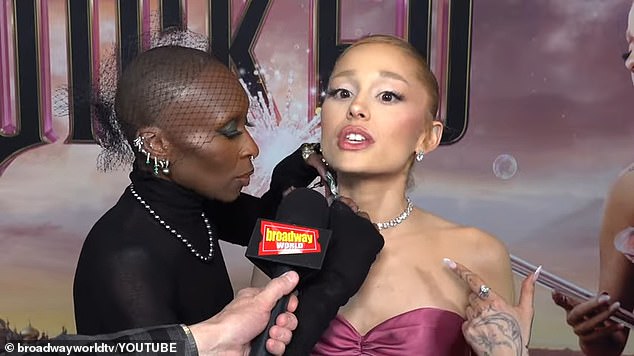 Ariana Grande, 32, and Cynthia Erivo, 38, are once again raising eyebrows with their red carpet interactions