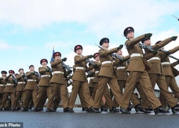 Ministry of Defence (MoD) data shows that there are 211 General Officers in the Army, 135 Admirals and Flag Officers in the Royal Navy and Royal Marines, and 126 Air Officers of Air Rank in the Royal Air Force, making a total of 472 (stock image)