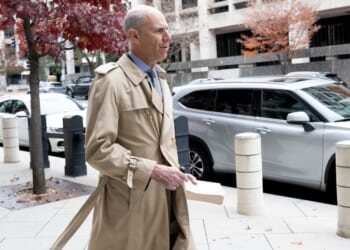 Chief Judge James Boasberg arrives at the E. Barrett Prettyman United States Courthouse, for the U.S. District Court and U.S. Court of Appeals for the District of Columbia Circuit, in Washington, D.C., on Nov. 3, 2025.