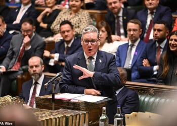 Sir Keir's rapid gesticulations – waving his arms, whacking the despatch box for dramatic stress – betrayed awareness of his hideous plight, writes Quentin Letts