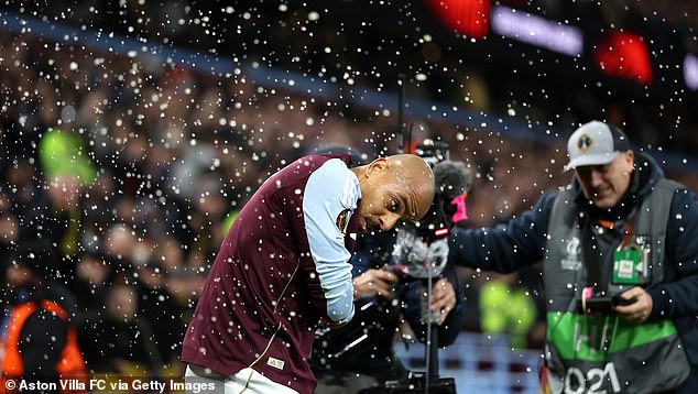 Aston Villa star Donyell Malen was cut on the head by a projectile launched by the BSC Young Boys crowd