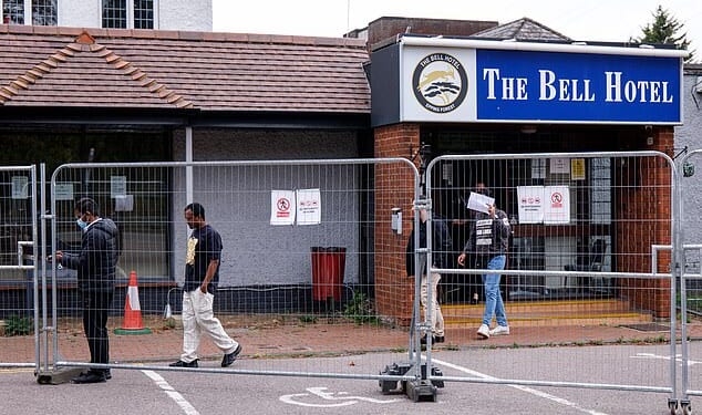 Epping Forest District Council (EFDC) took legal action against The Bell Hotel's owner, Somani Hotels, claiming that accommodating asylum seekers there breaches planning rules