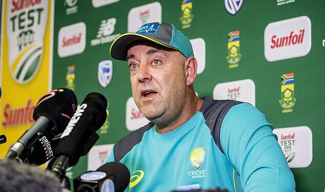 Former Australia coach Darren Lehmann (pictured after the infamous Sandpapergate ball-tampering incident) resigned from his role