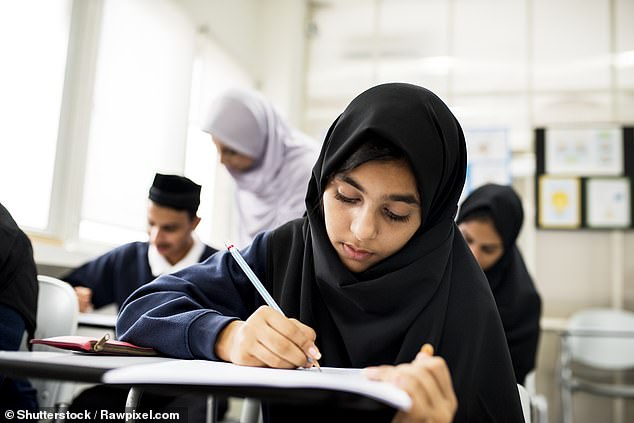 Austria is set to ban girls under the age of 14 from wearing Islamic headscarves in school after claiming they are a sign of oppression (Stock photo)