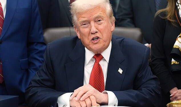 US President Donald Trump speaks in the Oval Office of the White House yesterday