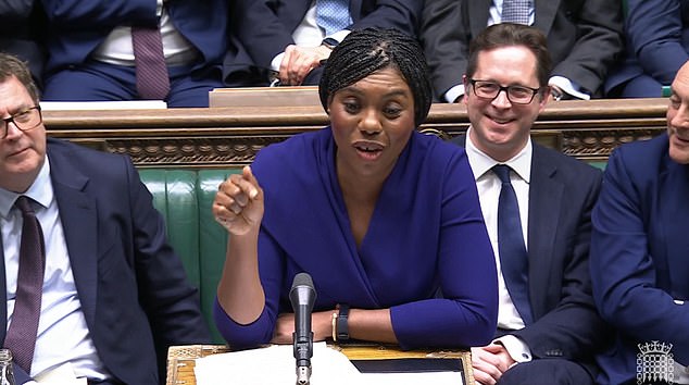 Tory leader Kemi Badenoch responding to the Budget in the Commons on Wednesday