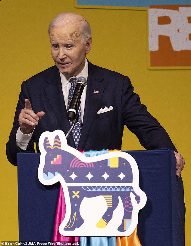 Former President Joe Biden spoke at the Nebraska Democratic Party’s Ben Nelson Gala on Friday, when he hit out at the Trump administration for 'cutting government funding for cancer research' after his administration made it a 'priority'