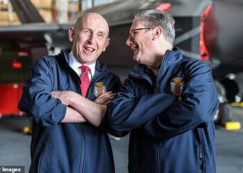 Following an explosion in welfare funding, commanders condemned Defence Secretary John Healey's (left) failure to convince the Treasury to invest in security, with no mention of defence in the Budget