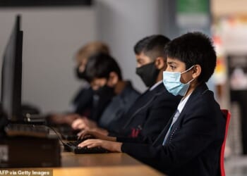 Children, pictured in 2020, will feel the lasting effects of lockdowns, the Covid inquiry has found