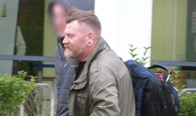 Council worker Lee Turnage, 46, of Colchester, Essex, mistook a naked cyclist taking part in a fundraiser for a 'pervert' and punched him off his bike before attacking two police officers