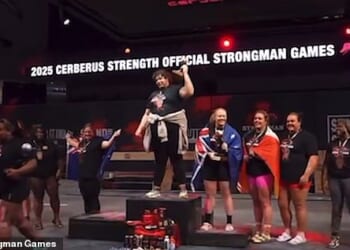 Jammie Booker, 28, took home the title after narrowly beating professional strongwoman Andrea Thompson from Melton, Suffolk