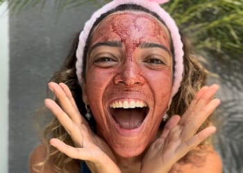 Sarah Sol, a 'menstrual cycle and womb healing educator', based in Egypt and Indonesia, has been using her own period blood as part of her skincare regime for years