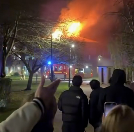 Fire at the Arthur Vick residence in The University of Warwick.