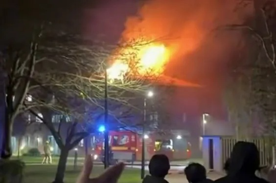 Fire at the Arthur Vick residence in The University of Warwick.