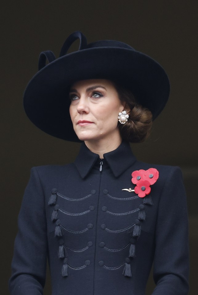 Kate Middleton attends the annual Remembrance Sunday Service.