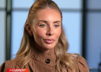 Bonnie Blue, 26, (pictured) revealed on A Current Affair this week that her marriage to childhood sweetheart Ollie Davidson ended because they simply 'grew apart', insisting it had nothing to do with her outrageous sex stunts