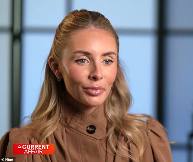 Bonnie Blue, 26, (pictured) revealed on A Current Affair this week that her marriage to childhood sweetheart Ollie Davidson ended because they simply 'grew apart', insisting it had nothing to do with her outrageous sex stunts