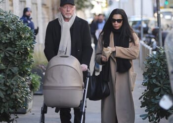 Boris Becker has been photographed with his newborn daughter for the first time, just a week after his wife, Lilian de Carvalho Monteiro, gave birth to his fifth child