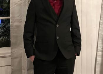 Liam Delemo (pictured), 15, of West Babylon, New York, was stabbed to death in front of around 100 teens during a chaotic house party on Monday evening