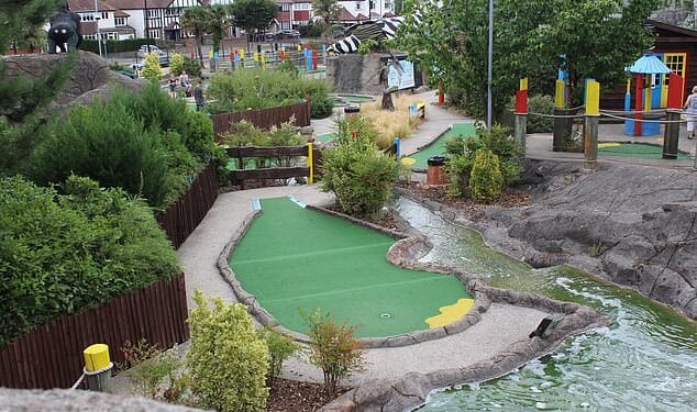 Police were called to Sidcup Family Golf (pictured) on Sidcup Bypass, southeast London , at around 5.45pm on Sunday