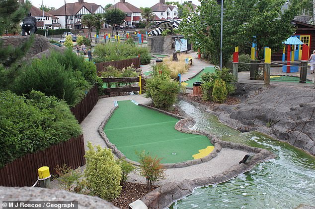 Police were called to Sidcup Family Golf (pictured) on Sidcup Bypass, southeast London , at around 5.45pm on Sunday