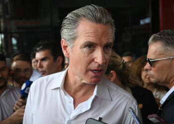 California Gov. Gavin Newsom is pictured Tuesday at the COP30 UN Climate Change Conference in Belem, Brazil.