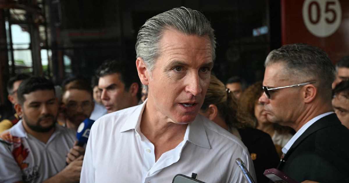 California Gov. Gavin Newsom is pictured Tuesday at the COP30 UN Climate Change Conference in Belem, Brazil.