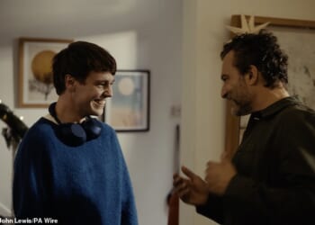 Breakout star Jack Alldridge (left) stars in this year's traditional tear-jerker as a doting son who gifts his raver father (right) a vinyl record of Alison Limerick's dance tune Where Love Lives