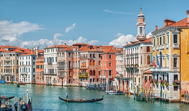 Annabel Fenwick Elliott left the UK three years ago and lived in Iceland and Mauritius before settling in Italy (pictured)