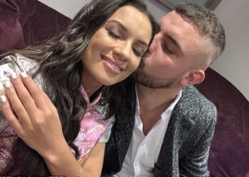 Ali Lescott, who died in a jet ski crash pictured alongside his wife Charlotte