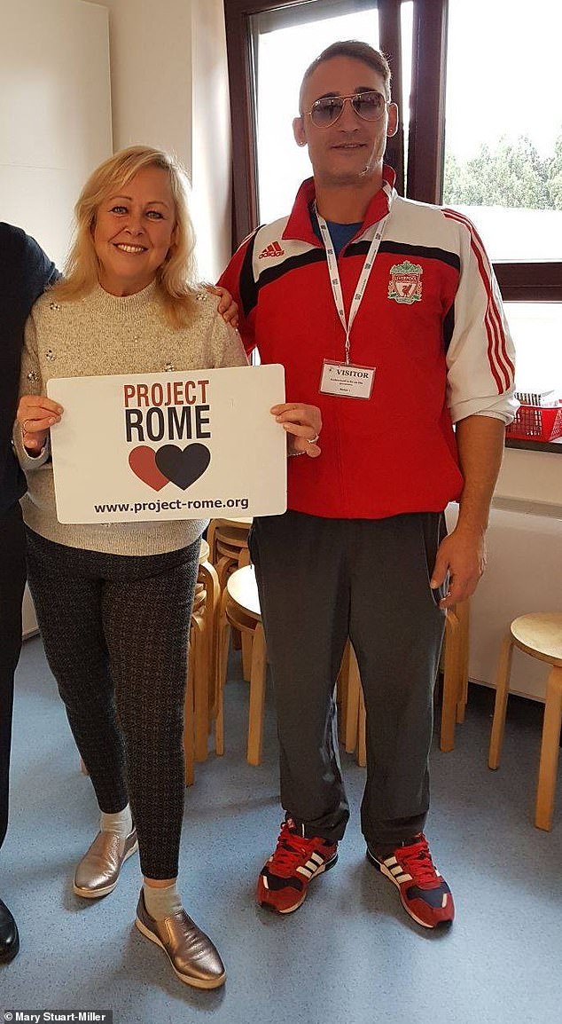 She believes Border Force officials suspected her of trying to bring him into the UK to live illegally (pictured together in 2017)