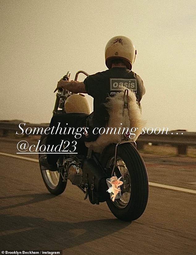 It comes after Brooklyn teased he's got something exciting in the pipeline for his hot sauce brand Cloud23, after he was blasted by fans for missing his father's knighthood last week amid their family feud