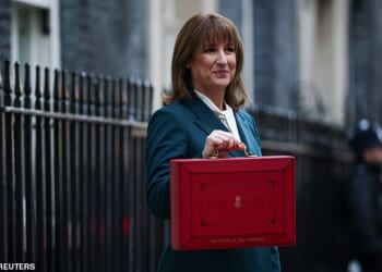 Rachel Reeves ahead of Wednesday's budget. A burst in the AI 'bubble' on the stock market could deliver a £26 billion borrowing shock and hobble the Chancellor's hopes of balancing the books