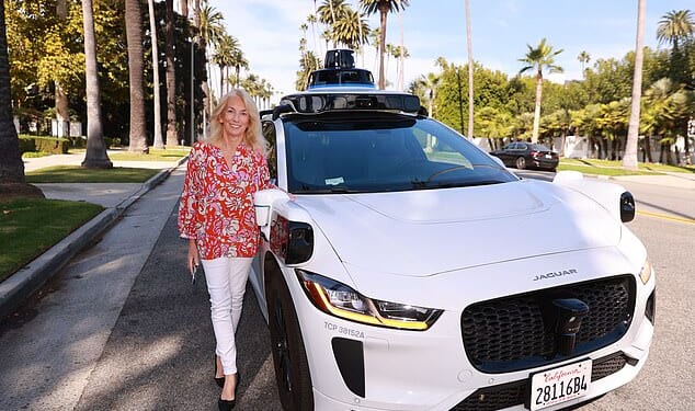 Caroline Graham took a trip around Beverly Hills, Los Angeles in the autonomous taxi Waymo