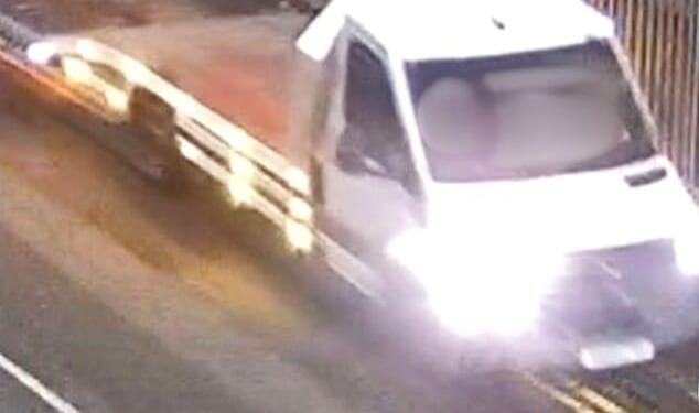 Police have released CCTV images of a van driving on a pavement along a street where a teenager died after being run over