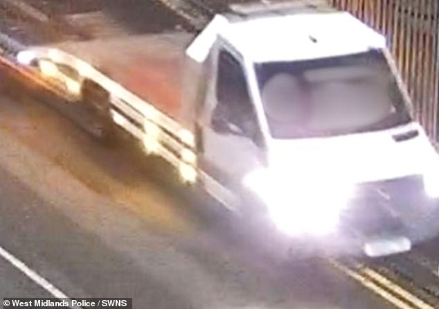 Police have released CCTV images of a van driving on a pavement along a street where a teenager died after being run over