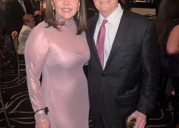 Michael West, right, is seen here with his wife Lynn in an undated picture shared to social media