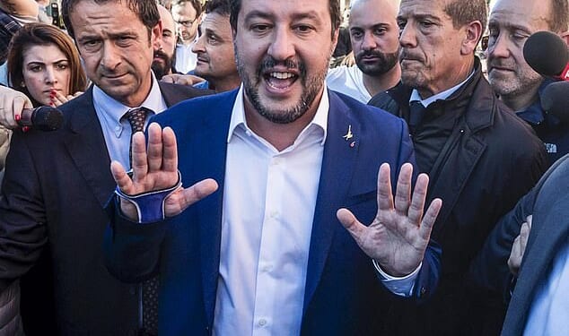 Italy's firebrand deputy Prime Minister Matteo Salvini has called for the migrants who held a man down and forced him to watch as they smashed into his car and raped his 18-year-old fiancee to be chemically castrated
