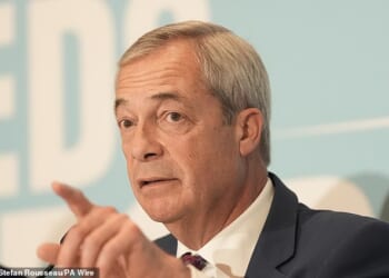 Cambridge University has reached out to Reform UK amid fears Nigel Farage (pictured) could cut funding to elite institutions if he leads the next government