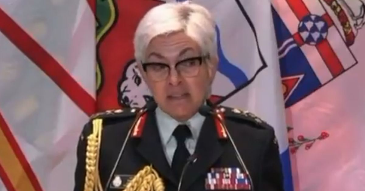 Canada's top general, Jennie Carignan, started crying as she apologized for "systemic racism" in the Canadian armed forces.