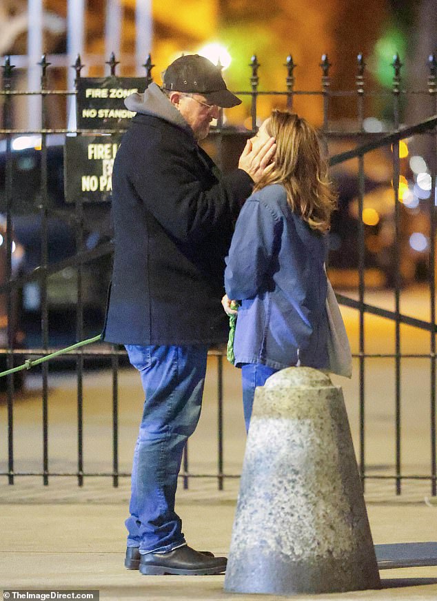 Comedian Louis C.K. - who was 'canceled' after admitting to multiple sexual misconduct allegations in 2017 - was seen kissing Philip Seymour Hoffman's widow more than a decade after the Oscar-winner died of an accidental drug overdose