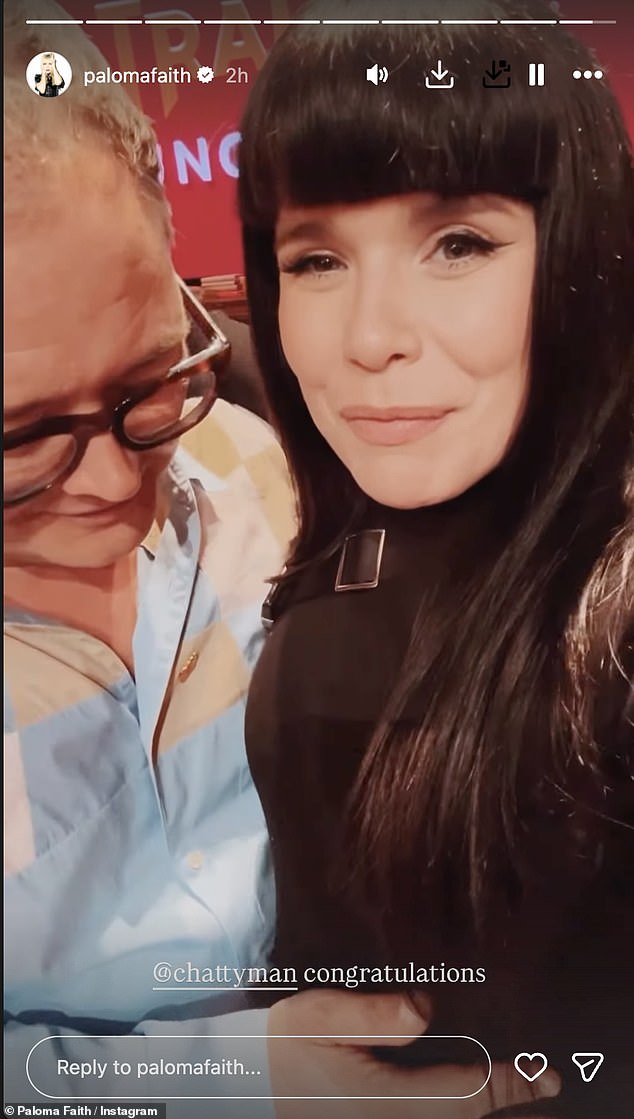 She then took to her Instagram Stories after filming Uncloaked to play up the joke, as she pretended to reveal the identity of her baby's father and what name they'd chosen